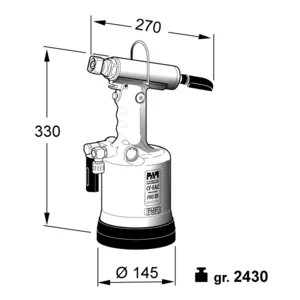 FHU-05 — desenho técnico com dimensões (FAR)