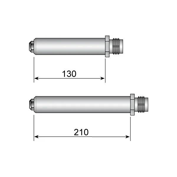 Desenho dimensional oficial FAR — 130 mm e 210 mm