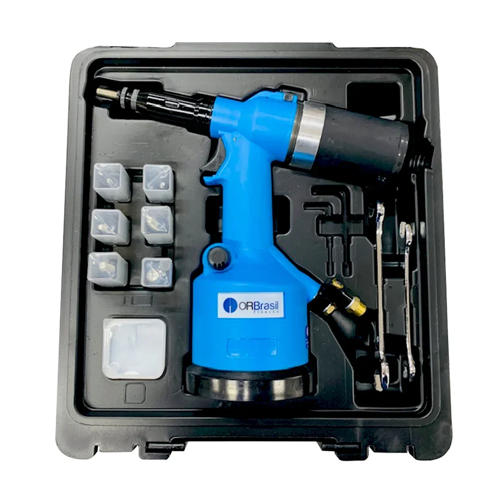 Rebitadeira HN-912 — maleta com bicos e acessórios